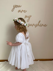 Delia Girls White Dress - A Little Lacey