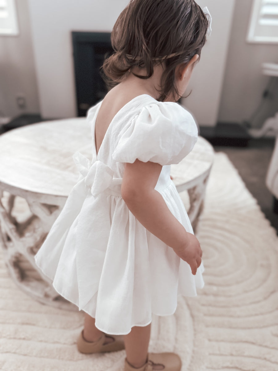 white floral summer dress Flower Summer Beach Dress I White Boho Dress I Love that Boho