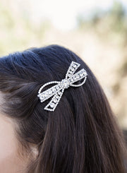 Diamante Crystal Bow Hairclip - A Little Lacey