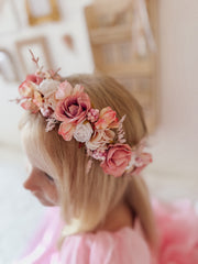 Dahlia Girls Flower Crown - A Little Lacey