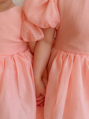 Delia Girls Peach Dress - A Little Lacey