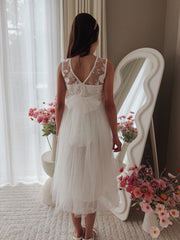 Duchess White Girls Dress - A Little Lacey