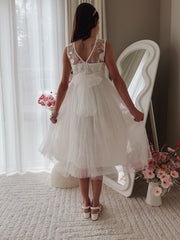 Duchess White Girls Dress - A Little Lacey