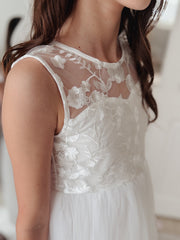Duchess White Girls Dress - A Little Lacey
