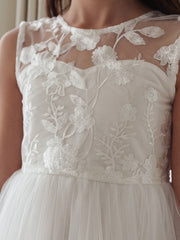 Duchess White Girls Dress - A Little Lacey