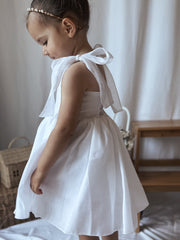 Eleanore Girls White Dress Size 7 - A Little Lacey