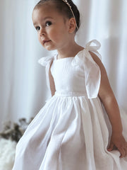 Eleanore Girls White Dress Size 7 - A Little Lacey