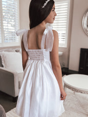 Eleanore Girls White Dress Size 7 - A Little Lacey