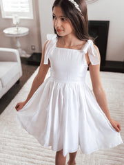 Eleanore Girls White Dress Size 7 - A Little Lacey