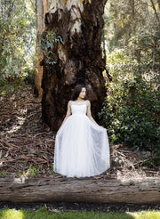 Elodie Girls White Dress - Size 5 - A Little Lacey