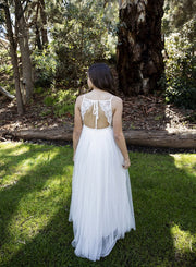 Elodie Girls White Dress - Size 5 - A Little Lacey