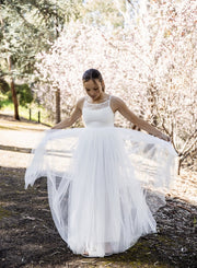 Elodie Girls White Dress - Size 5 - A Little Lacey