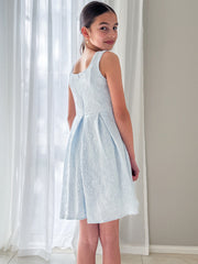 Emilee Light Blue Girls Graduation Dress - A Little Lacey