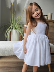 Eleanore Girls White Dress Size 7 - A Little Lacey