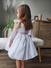 Eleanore Girls White Dress Size 7 - A Little Lacey