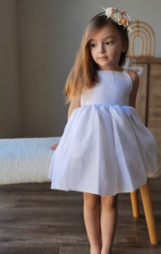 Eleanore Girls White Dress Size 7 - A Little Lacey
