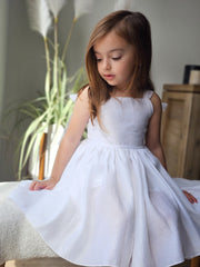 Eleanore Girls White Dress Size 7 - A Little Lacey