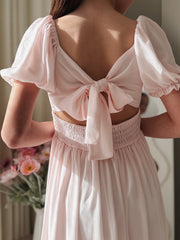 Emilia Girls Pale Pink Dress - A Little Lacey