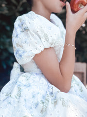 Fern Puff Sleeve Girls Dress - A Little Lacey