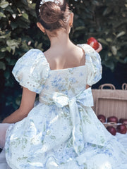 Fern Puff Sleeve Girls Dress - A Little Lacey