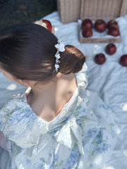 Fern Puff Sleeve Girls Dress - A Little Lacey