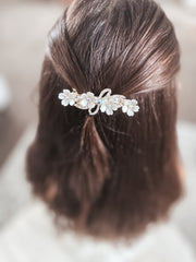 Flora Crystal Girls Barrette - A Little Lacey