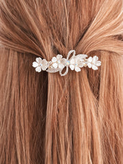 Flora Crystal Girls Barrette - A Little Lacey