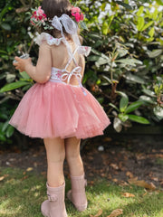 Frankie Baby Tutu Dress - Dusty Pink - A Little Lacey