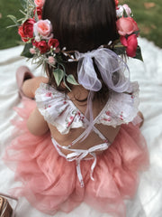 Frankie Girls Tutu Dress - Dusty Pink - A Little Lacey