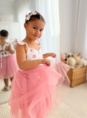 Frankie Dusty Pink Baby Girls Headband - A Little Lacey