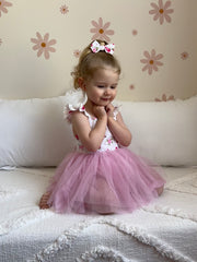 Frankie Baby Tutu Romper - Strawberry - A Little Lacey