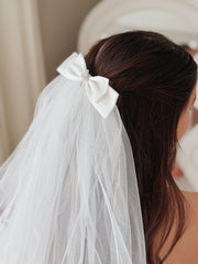 Faith Silver Cross Communion Veil - A Little Lacey
