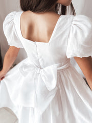 Gardenia Girls Tea Length White Dress - A Little Lacey