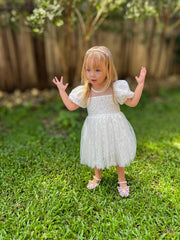 Genevieve Girls White Lace Dress - A Little Lacey