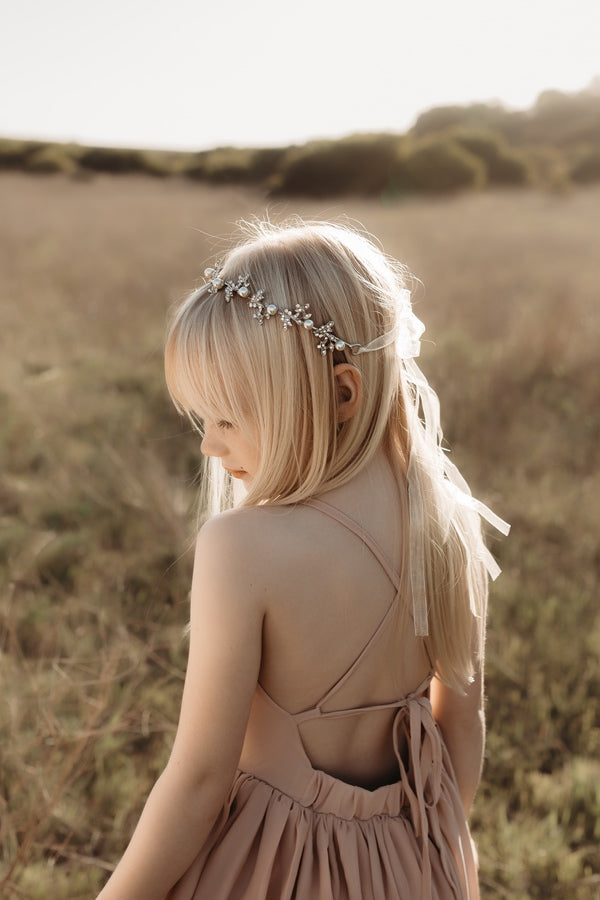 Astrid Pearl & Crystal Headpiece - All Accessories