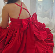 Holly Girls Red Christmas Dress - A Little Lacey