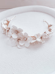 Indi Girls Gold Flower Headband - A Little Lacey