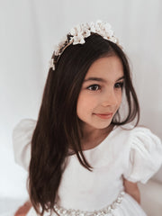 Indi Girls Gold Flower Headband - A Little Lacey