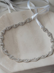 Infinity Girls Diamante Sash - A Little Lacey