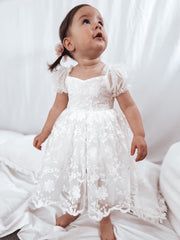 Isla Rose Girls White Dress - A Little Lacey