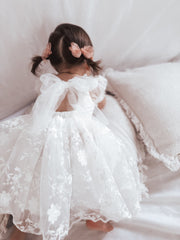 Isla Rose Girls White Dress - A Little Lacey