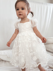 Isla Rose Girls White Dress - A Little Lacey