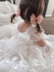 Isla Rose Girls White Dress - A Little Lacey