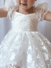 Isla Rose Girls White Dress - A Little Lacey