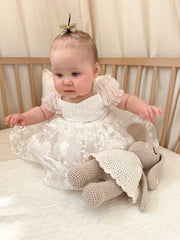 Isla Rose Girls White Dress - A Little Lacey