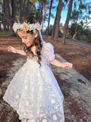 Isla Rose Girls White Dress - A Little Lacey