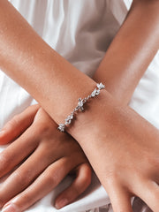 Infinity Bow Girls Silver Bracelet - A Little Lacey