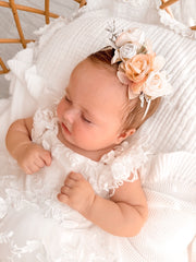 Iris Baby Girls Flower Headband - A Little Lacey