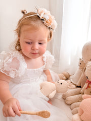 Iris Baby Girls Flower Headband - A Little Lacey