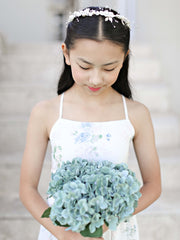 Ivory Pearl Girls Headpiece - A Little Lacey